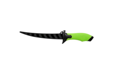 Image of Googan Squad Fillet 7in Fixed Blade Knife, Stainless Steel, Soft Handle, Green, 20-02-GGS-10000A