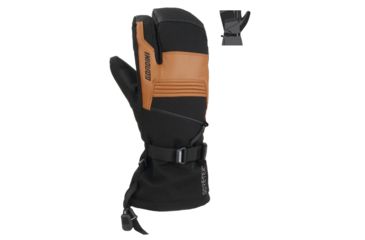 Image of Gordini Gtx Storm Trooper 3- Finger - Men's, Gun Metal Black, Large, 4M1071-L-GUN METAL BLACK