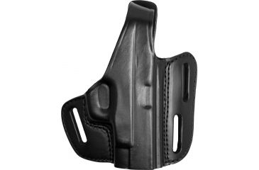 Image of Gould &amp; Goodrich Three Slot Pancake Concealment OWB Belt Holster, S&amp;W M&amp;P 357 Compact, Right Hand, Black, B803-MPC