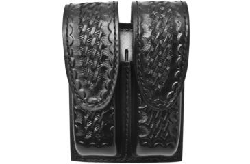 Image of Gould &amp; Goodrich Double Magazine Case, Glock 17/19/22 &amp; Similar, Hidden Snap, Black Weave, B629-7W