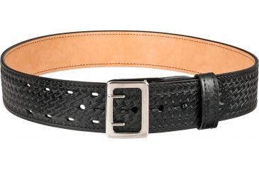 Image of Gould &amp; Goodrich E-Z Slide Duty Belt, 28, Brass, Black Weave, F/LB49-28WBR