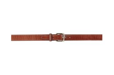 Image of USED Gould &amp; Goodrich Reinforced 1.25in Shooters Belt w/Brass Buckle, 34in, Chestnut Brown, 190-34BR, EDEMO1