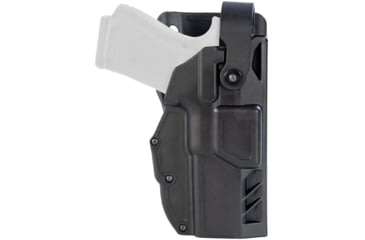 Image of Gould &amp; Goodrich TELR X3000 Non-Light Bearing OWB Belt Holster, Glock 22/23 Gen 5, No Hood, Level 1, 4 Point Duty Belt Loop, Left, Black, X3000-22N-1LH