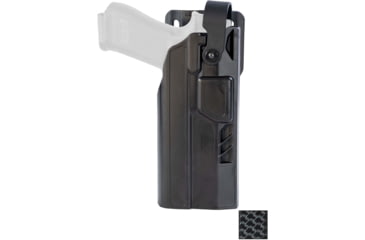 Image of Gould &amp; Goodrich TELR X4000 Light Bearing OWB OWB Belt Holster, Glock 19/45 All Gens/23 Gens 3/4, Security Hood, Belt Loop, Optic, Right, Black Weave, X4000-19HO-1W