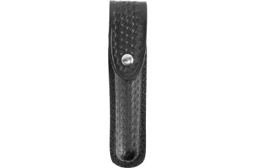 Image of Gould &amp; Goodrich Large Flashlight Case w/Flap Stinger/XT, Basket Standard Snap, Black Weave, B672-4W