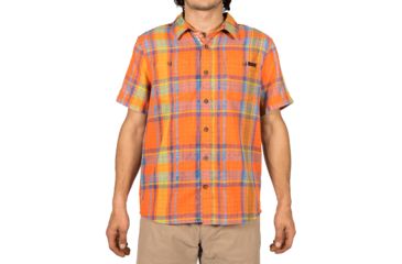 Image of Gramicci Santa Monica Mens Short Sleeve Shirt, Tangerine, Large, MSS178-U11TGN-LG