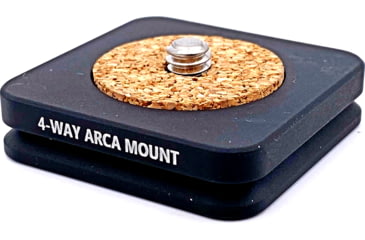 Image of Gray Ops CNC 4-Way Arca Standard Cork, Black, GO-STDARCA