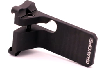 Image of Gray Ops CNC Bag Stop Straight - Shorty, Black, GO-BSTOP-STRSHORT