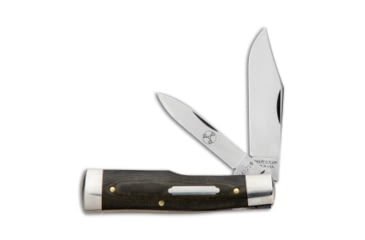 Image of Great Eastern #44 Tidoute Gunstock Buffalo Jack Folding Knife, 2.875in, 1095, Clip Point, Pen Blade, Micarta, OD Green Handle, OD Green/Gray, 6.375 inch, BHQ-87389