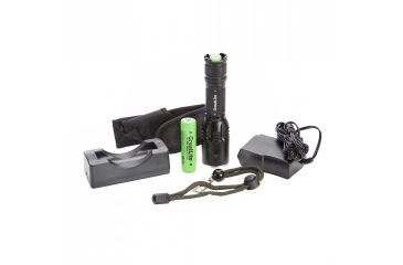 Image of Greatlite Cree LED 400 Lumens E67-E02 Tactical Rechargeable Flashlight Kit, Black EXPE67-E02