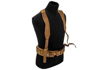 Image of Grey Ghost Gear UGF 3-Point Battle Belt Suspenders, Hypalon, Coyote Brown 9036-14