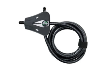 Image of Grey Man Tactical Master Lock 5/16&quot; Python Adjustable Locking Cable, Black, 000051