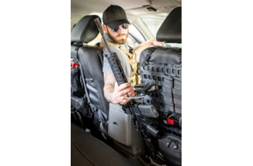 Image of Grey Man Tactical RMP Backer Plate, Locking Rifle Mount - SC-6 Pair, Black, 000137