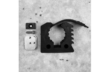 Image of Grey Man Tactical RMP Backer Plate, QuickFist Original Clamp - Buffer Tube, Black, 000140