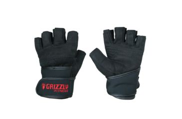 Image of Grizzly Fitness Power Training Wrist Wrap Gloves, XL 4007131