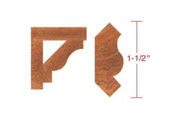 Image of Grizzly Industrial 2in. Crown Moulding - 1in. Bore C2211