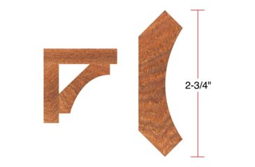 Image of Grizzly Industrial 3in. Cove Moulding - 1in. Bore C2201