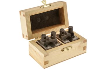 Image of Grizzly Industrial 90 V-Blocks w/ Clamp Set - 1-3/8in. x 1-3/8in. x 1-3/16in. G5643