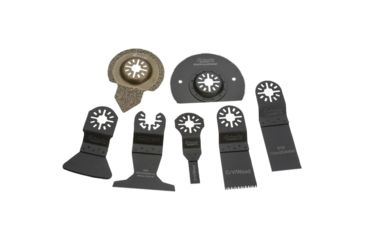 Image of Grizzly Industrial Kit for Oscillating Multi-Tools, 7pc T27941