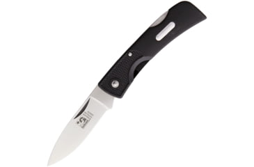 Image of Grohmann Featherweight Lockback Zytel Folding Knife, 3 satin finish high carbon stainless blade, Black Zytel handle, Z390S