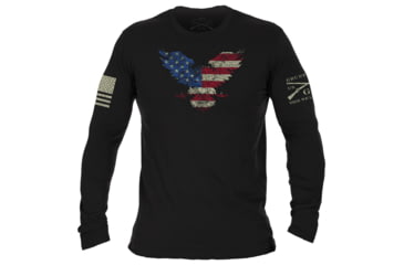 Image of Grunt Style Freagle Long Sleeve T-Shirt - Mens, Black, Small, GS3637-S