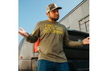 Image of Grunt Style Lack of Ammo Long Sleeve T-Shirt - Mens, Military Green, 2XL, GS4244-2XL