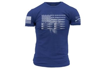 Image of Grunt Style Men's Ammo Flag Tee Shirt, Royal, XL DW1165-XL