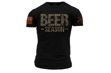 Image of Grunt Style Realtree Edge Beer Season Short Sleeve T-Shirt - Mens, Black, Large, GS2944-L