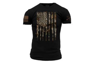 Image of Grunt Style Realtree Edge Rifle Flag T-Shirt - Mens, Black, Extra Large, GS3639-XL