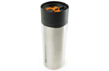 Image of GSI Glacier Stainless Commuter Mug - 17 oz-Brushed Stainless