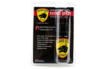 Image of Guard Dog Security 2oz 18% OC Flip-Top Pepper Spray w/ Clamshell, BLACK PS-GDOC18FG-2C