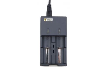 Image of Guard Dog Security Dual Smart Battery Charger With USB Input, Black TL-GDCHSM1