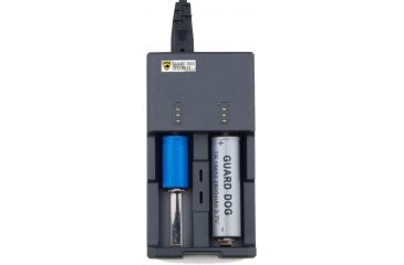 Image of Guard Dog Security Dual Smart Battery Charger With USB Input, Black TL-GDCHSM1