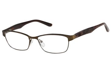 Image of Guess GU2420 Eyeglass Frames - Matte Dark Brown Frame Color