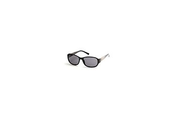 Image of Guess GU7425 Sunglasses - Shiny Black Frame Color, Smoke Lens Color
