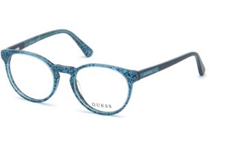 Image of Guess GU9182 Eyeglass Frames - Blue Frame Color