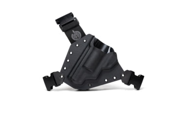 Image of GunfightersINC Kenai Chest Holster, S&amp;W X-Frame, Black/Black, Black Harness, Left Hand, KN-SWX-010112