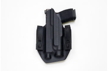 Image of GunfightersINC Sentinel OWB Holster, Glock 17,22,31,47 Tlr-1, Black/Black, Black Harness, Left Hand, SENT-G17,22,31,47-TLR1-55012