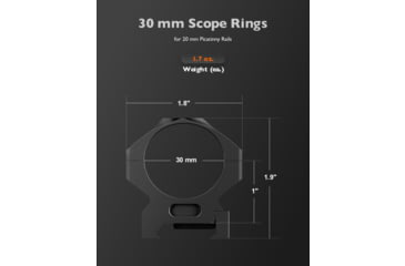 Image of GUNNR Gulltoppr 34mm Riflescope Rings