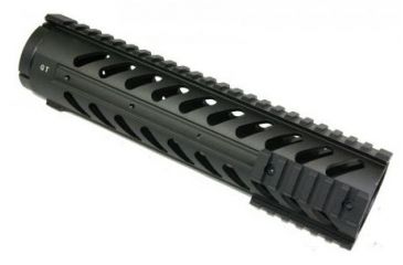 Image of GUNTEC USA 10in Free Floating Handguard w/Sectional Side/Bottom Rails,Black,1.93in dia GT1326-10