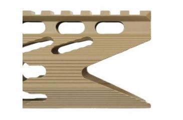 Image of GUNTEC USA 10in Ultra Slimline Octagonal 5 Sided Key Mod Free Floating Handguard w/Shark Mouth,Cerakote Flat Dark Earth GT-10JKO-S-FDE