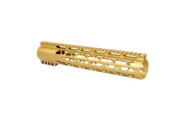 Image of Guntec USA 12in AIR-LOK Series M-LOK Compression Free Floating Handguard With Monolithic Top Rail .308 Cal, Anodized Gold, GT-12ALC-308-GOLD