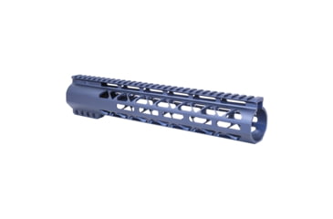 Image of Guntec USA 12in AIR-LOK Series M-LOK Compression Free Floating Handguard With Monolithic Top Rail .308 Cal, Anodized Grey, GT-12ALC-308-GREY