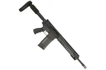 Image of GUNTEC USA 12in Free Floating Handguard w/Sectional Side/Bottom Rails,308 Cal,Black,1.93in dia GT1326-12-308