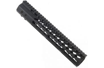 Image of GUNTEC USA 12in Ultra Lightweight Thin Key Mod Free Floating Handguard w/Monolithic Top Rail,.308 Cal,Black GT-12JK-308