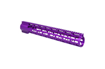 Image of Guntec USA 15in AIR-LOK Series M-LOK Compression Free Floating Handguard With Monolithic Top Rail .308 Cal, Anodized Purple, GT-15ALC-308-PURPLE