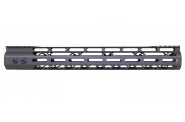 Image of GUNTEC USA 15in Mod Lite Skeletonized Series M-LOK Free Floating Handguard w/Monolithic Top Rail,.308 Cal, OD Green, GT-15MDLTE-308-G