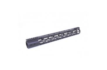 Image of GUNTEC USA 15in Mod Lite Skeletonized Series M-Lok Free Floating Handguard w/Monolithic Top Rail,.308 Cal, Black GT-15MDLTE-308