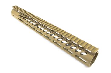 Image of GUNTEC USA 15in Ultra Lightweight Thin M-Lok System Free Floating Handguard w/Monolithic Top Rail,.308 Cal,Cerakote Flat Dark Earth GT-15MLK-308-E