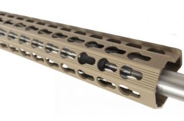 Image of GUNTEC USA 15in Ultra Slimline Octagonal 5 Sided Key Mod Free Floating Handguard w/Monolithic Top Rail,Cerakote Flat Dark Earth GT-15JKO-FDE